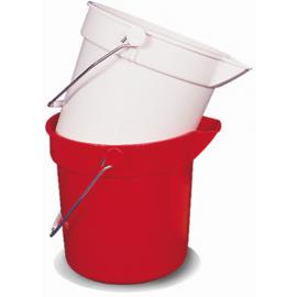 Plastic Bucket With Spout - Round - Red - 10L (2.2 gal)