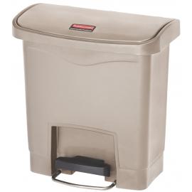 Pedal Bin - Front Step - Resin - Slim Jim&#174; - Step-On - Beige - 15L