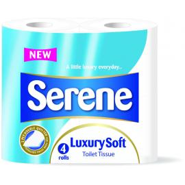 Toilet Roll - Traditional - Serene - Luxury Soft - White - 2 Ply - 200 Sheet