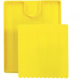 Spill Scoop and Scraper - For Biohazard Kit - Plastic - Yellow