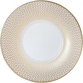 Saucer - Diamond - White & Gold - 12cm (4.75")