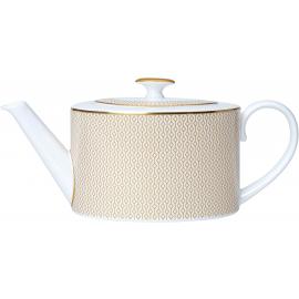 Teapot - Oval - Two Cup - Diamond - White & Gold - 55cl (19.25oz)