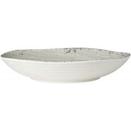 Round Buffet Bowl - Shallow - Melamine - Pompeii - Stone - 2.5L (88oz)