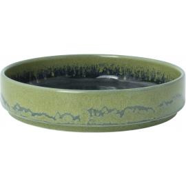 Round Stacking Plate - Deep - Aurora Vesuvius - Burnt Emerald - 13.5cm (5.25") - 30cl (10.5oz)