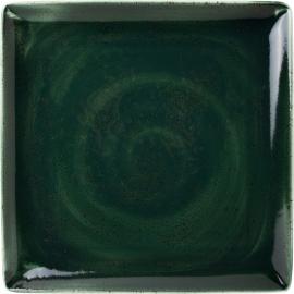 Square Plate - Vesuvius - Burnt Emerald - 27cm (10.5")