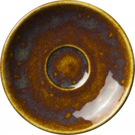 Saucer - Vesuvius - Amber - 12.5cm (5")