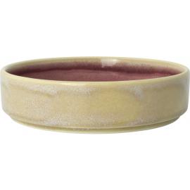 Round Stacking Plate - Deep - Aurora Vesuvius - Rose Quartz - 16.5cm (6.5") - 63.25cl (22.25oz)