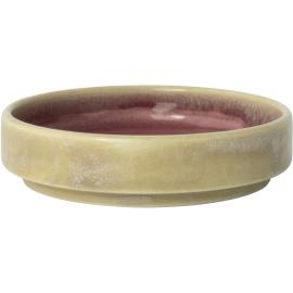 Round Stacking Plate - Deep - Aurora Vesuvius - Rose Quartz - 10cm (4") - 12cl (4.25oz)
