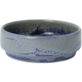 Round Stacking Plate - Deep - Aurora Vesuvius - Lapis - 7.5cm (3") - 7.75cl (2.75oz)