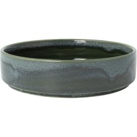 Round Stacking Plate - Deep - Aurora Vesuvius - Burnt Emerald - 16.5cm (6.5") - 63.25cl (22.25oz)