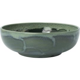 Round Bowl - Aurora Vesuvius - Burnt Emerald - 17.5cm (7") - 98cl (34.5oz)