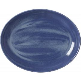 Coupe Plate - Oval - Revolution - Bluestone - 34.25cm (13.5")