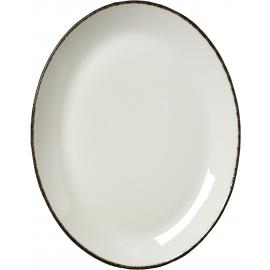 Coupe Plate - Oval - Charcoal Dapple - 30.5cm (12")