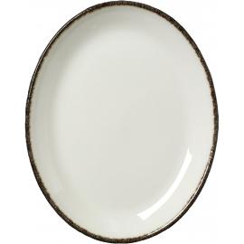 Coupe Plate - Oval - Charcoal Dapple - 20.25cm (8")