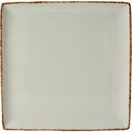Square Plate - Brown Dapple - 27cm (10.5")