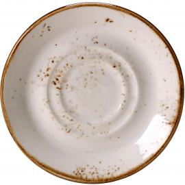 Double Well Saucer - Craft - White - 14.5cm (5.75")