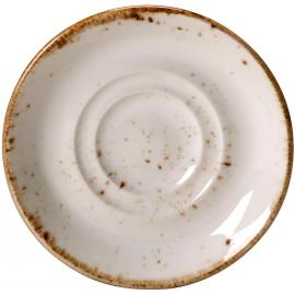 Double Well Saucer - Craft - White - 11.75cm (4.5")