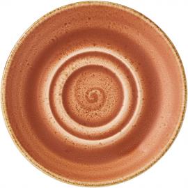Double Well Saucer - Craft - Terracotta - 14.5cm (5.75")
