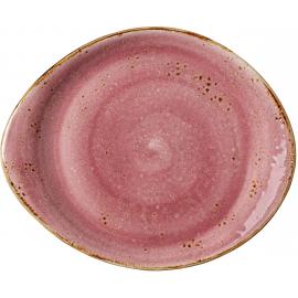 Plate - Oval - Organic - Craft - Raspberry - 25cm (9.75")