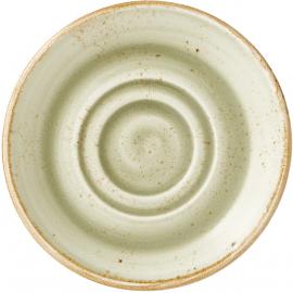 Double Well Saucer - Craft - Green - 14.5cm (5.75")