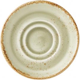 Double Well Saucer - Craft - Green - 11.75cm (4.5")