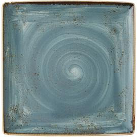 Square Plate - Craft - Blue - 27cm (10.5")