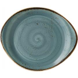 Plate - Oval - Organic - Craft - Blue - 25cm (9.75")