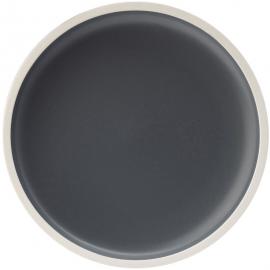 Round Plate - Porcelain - Forma - Charcoal - 21cm (8.25&quot;)