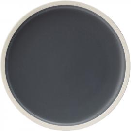 Round Plate - Porcelain - Forma - Charcoal - 24cm (9.5&quot;)