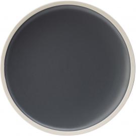 Round Plate - Porcelain - Forma - Charcoal - 26.5cm (10.5&quot;)