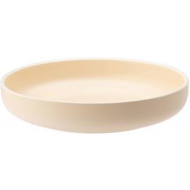 Round Bowl - Shallow - Porcelain - Forma - Vanilla - 24cm (9.5&quot;)