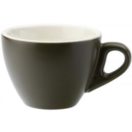 Flat White Cup - Porcelain - Barista - Matt Olive - 16cl (5.5oz)