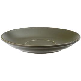 Saucer - Porcelain - Barista - Matt Olive - 14.5cm (5.5")