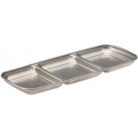 Dip Dish - 3 Section - Stainless Steel - Artemis - 22.5x9cm (9x3.5&quot;)