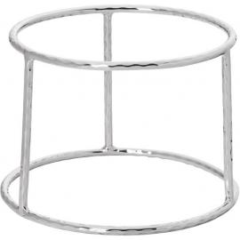 Seafood Tower Buffet Riser Stand - Hammered Finish - Stainless Steel - Small - 18cm (7")