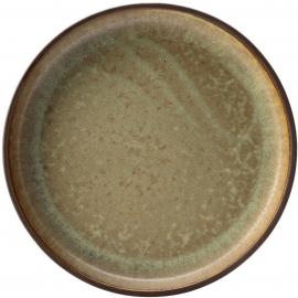 Round Plate - Porcelain - Knead - 23cm (9")