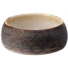 Round Bowl - Deep - Stoneware - Carthago - Limestone - 12cm (4.75")