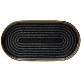 Platter - Oval - Porcelain - Otto - Charcoal - 25cm (9.75")