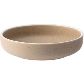 Round Bowl - Shallow - Porcelain - Forma - Sand - 17.5cm (7")