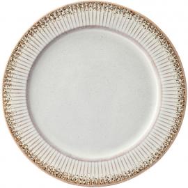 Wide Rimmed Plate - Stoneware - Corduroy - Drift - 28cm (11")