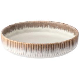 Round Bowl - Shallow - Stoneware - Corduroy - Drift - 19cm (7.5")