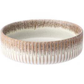 Round Bowl - Shallow - Stoneware - Corduroy - Drift - 14.5cm (5.75")