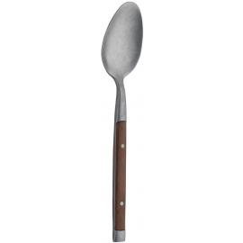 Serving & Table Spoon - Wood Effect ABS Handle - Rustic - 20cm (7.9")
