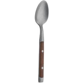 Rumbled Tea Spoon - Wood Effect ABS Handle - Rustic - 14.5cm (5.7")