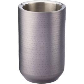 Wine Cooler - Double Walled - Stainless Steel - Gunmetal Finish - Single Bottle - 20cm (8")