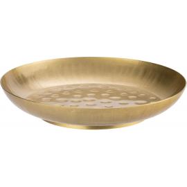 Seafood Tower Round Serving Bowl - Stainless Steel - Vintage Gold - 24.5cm (9.75")