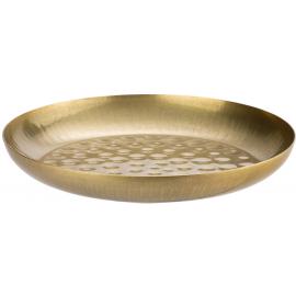 Seafood Tower Round Serving Bowl - Stainless Steel - Vintage Gold - 29.5cm (11.5")