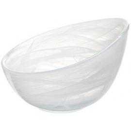 Angled Dip Bowl - Glass - Hill - White - 10cm (4")