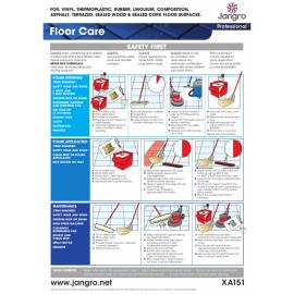 Floor Care Instruction - Wall Chart - Jangro - A3