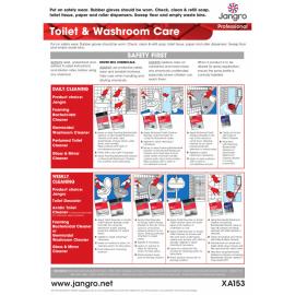 Toilet and Washroom Care - Wall Chart - Jangro - A3